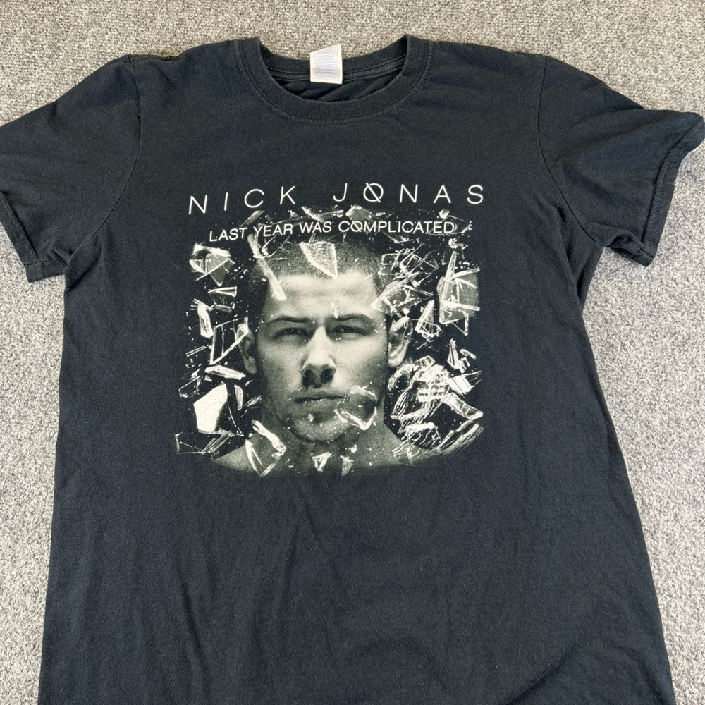 Nick Jonas Black Graphic T-Shirt